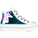 White/Blue Unicorn Sequins