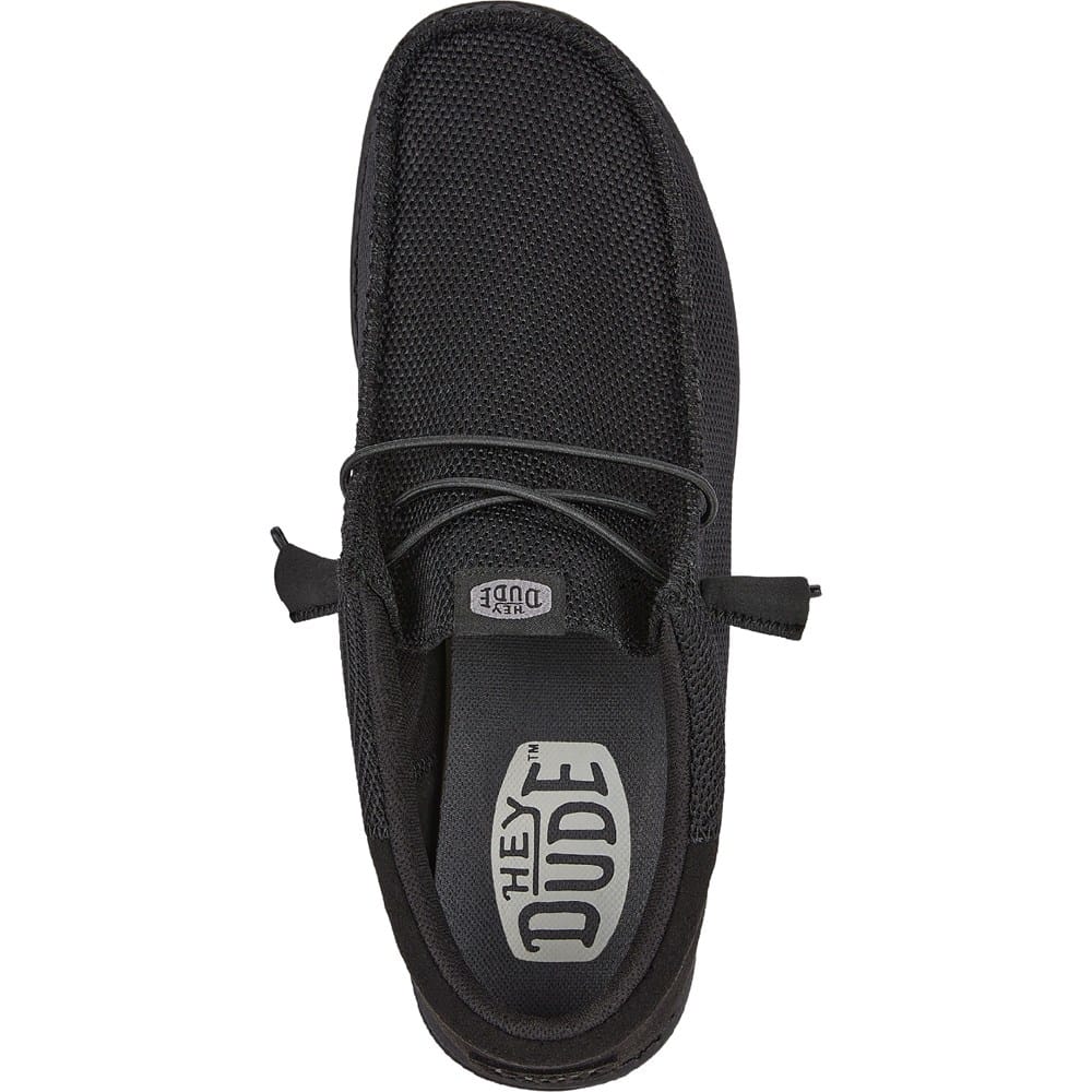 Hey Dude Wally Funk Mono Triple Black Slip-On Shoes Men’s Size 8 Mens HEYDUDE Wally Funk Casual Shoe - Black Monochrome  main image 4