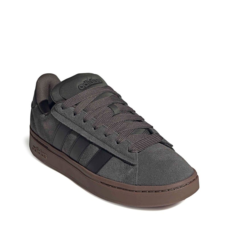 Adidas Men's Grand Court Alpha 00s Sneakers (Grey / Black / Tan) - Size 9.0 M