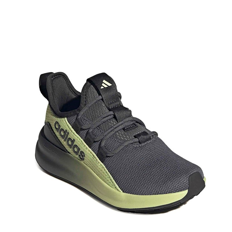 Adidas Kids' Lite Racer Adapt 8.0 Sneaker Little/ Big Kid Shoes (Grey / Grey / Green) - Size 10.5 M