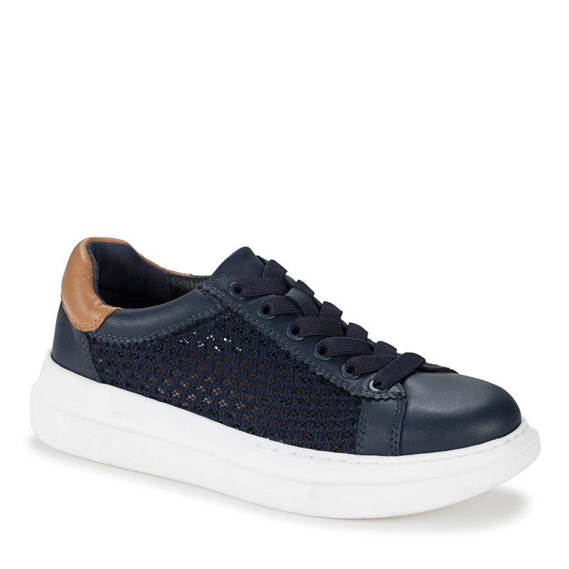 Baretraps Original Women's Tiara Lace Up Fashion Sneakers (Navy Leather) - Size 9.0 M