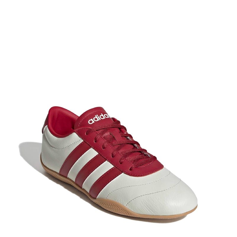 Adidas Women's Grand Court Low Sneakers (Clear / Red / Tan) - Size 7.5 M