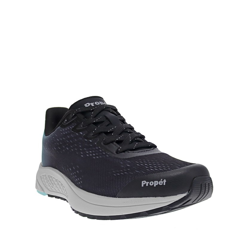 Propet Women's Propet One Evolve Sneakers (Black/Aqua) - Size 9.5 2E