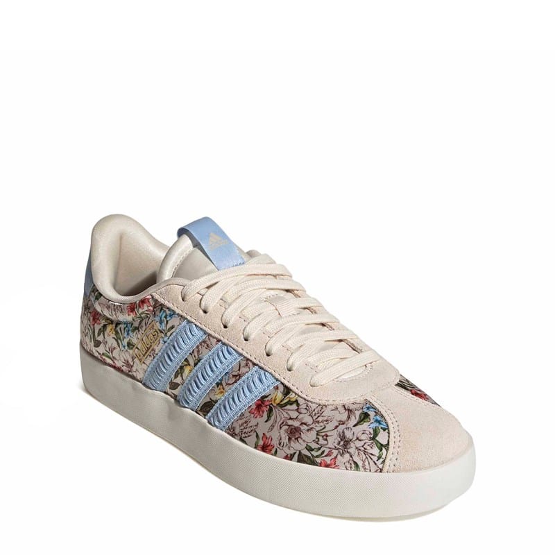 Adidas Women's Vl Court 3.0 Sneakers (Tan / Blue / White) - Size 7.5 M