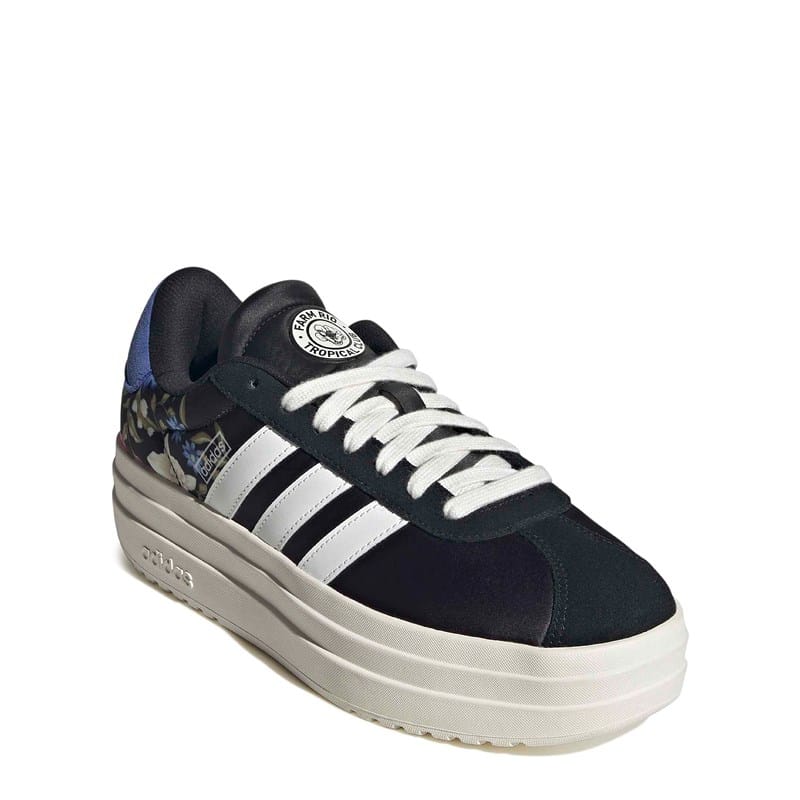 Adidas Women's Vl Court Bold Platform Sneakers (Black / White / White) - Size 10.0 M