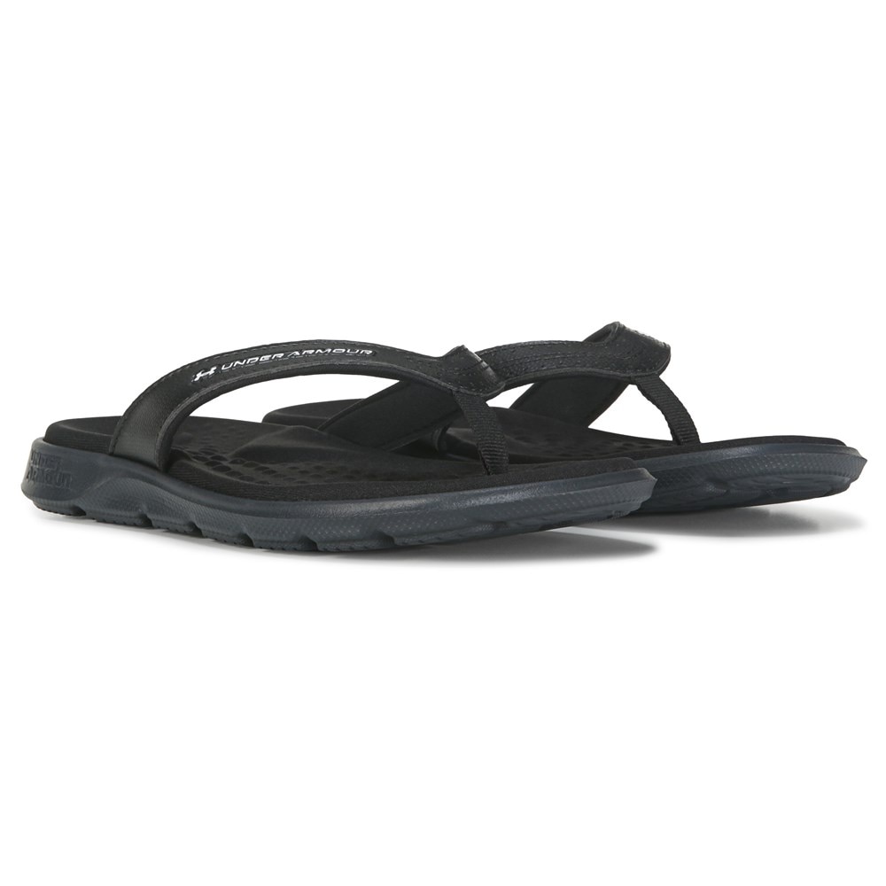 Under Armour Men's Locker Iv Slide Sandal, Black (001)/Black, Size 8.0