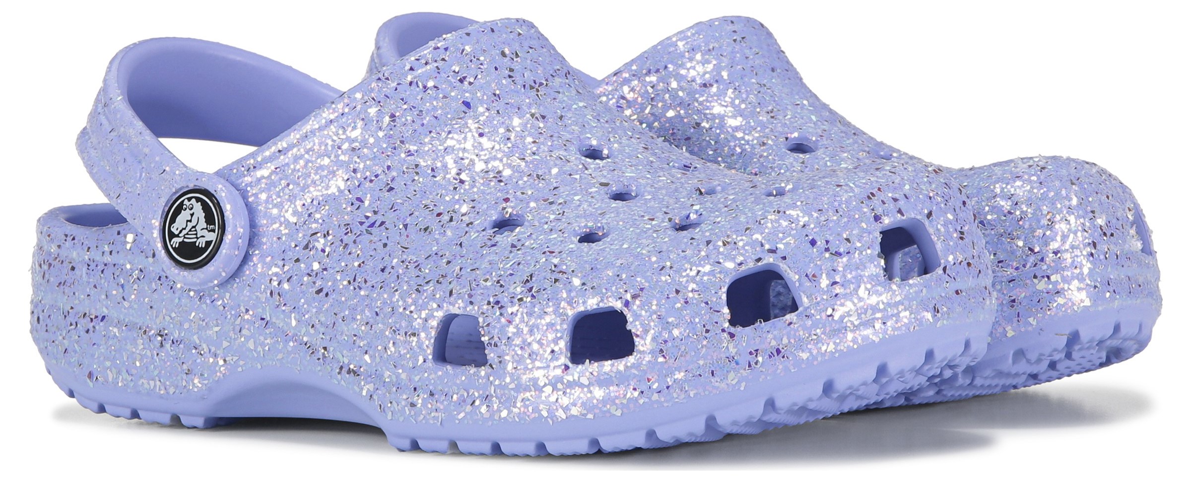 Crocs Kids Glitter Classic Clog Little Big Kid Famous Footwear