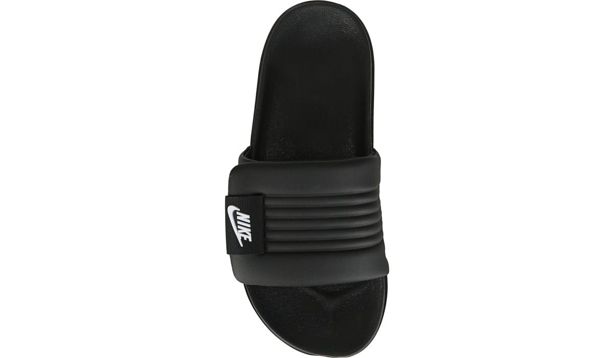 Nike Black Slide Sandals with Subtle Swoosh Nike Calm 2.0 Black Unisex Slide | Foam Comfort | Hibbett main image 2