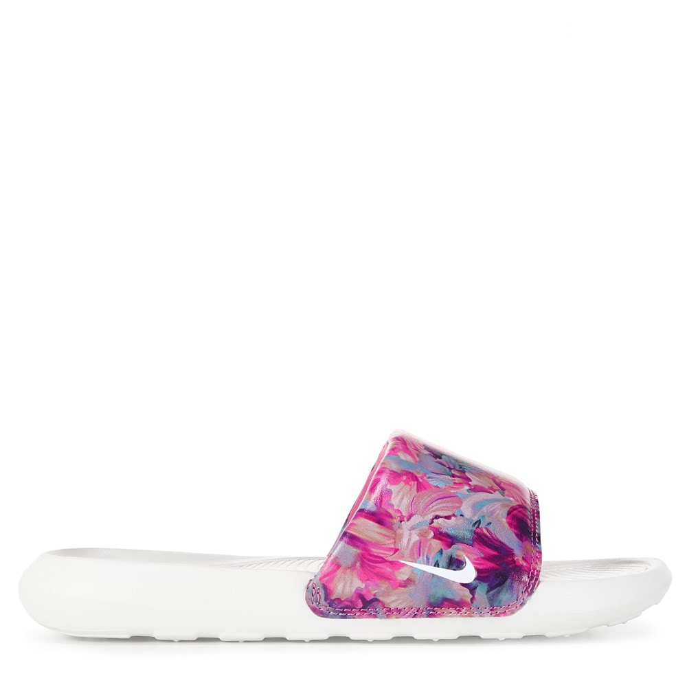 Nike Benassi Floral Women's Slide Sandal Size 6 (Red)