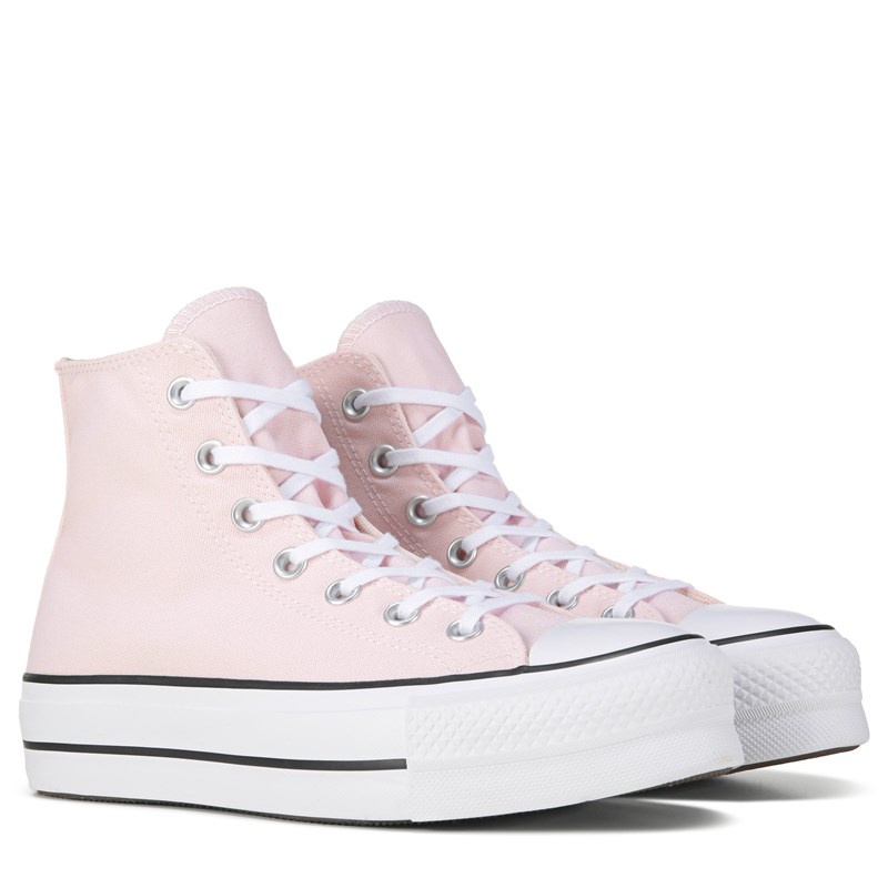 white platform converse