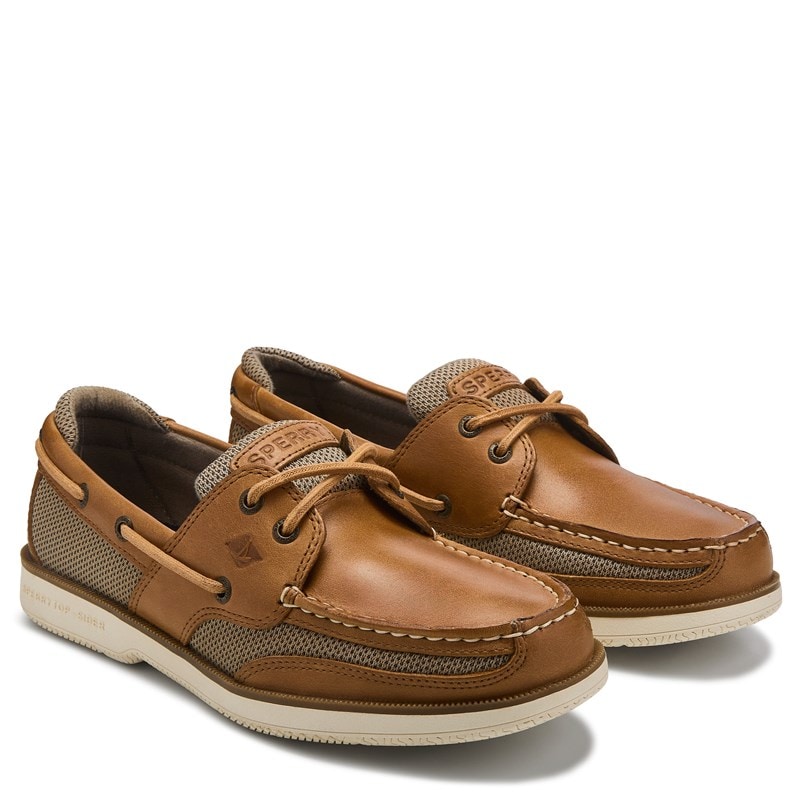 Sperry Men's Surveyor 2 Eye Leather Boat Shoes (Sonora) - Size 10.5 M
