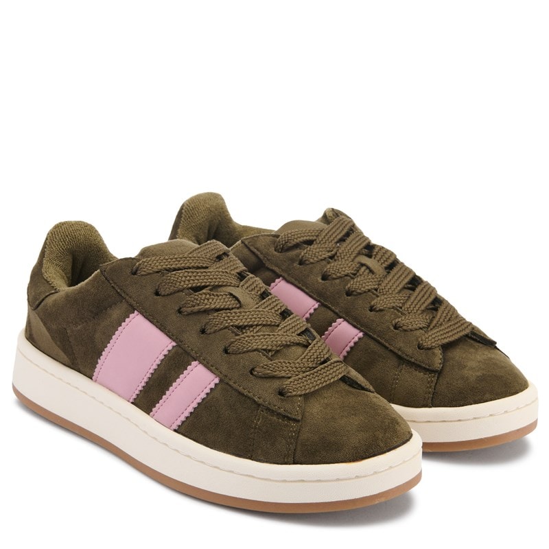 Madden Girl Women's Nollie Sneakers (Olive/Pink Multi) - Size 7.0 M