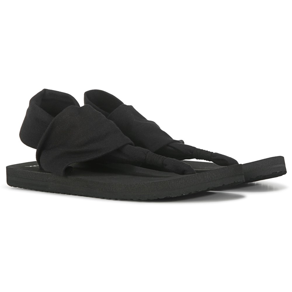 Sanuk Women's Yoga Sling 2 Flip Flop, Black, 5 M US : Sanuk: :  Clothing, Shoes & Accessories