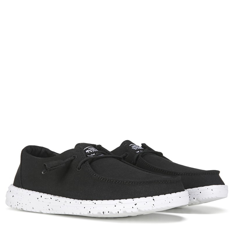 Heydude Women's Wendy Casual Slip On Shoes (Slub Canvas Black) - Size 11.0 M
