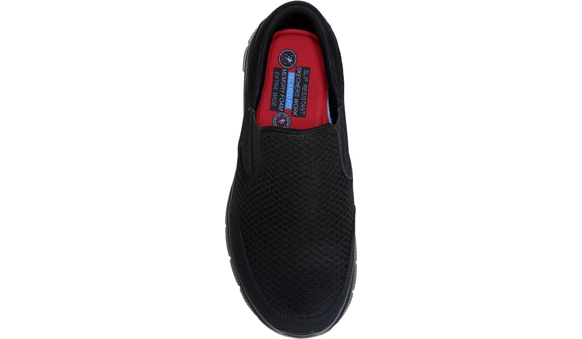 Skechers Men's McAllen Resistant Work Shoe Black, and Safety, Famous Footwear