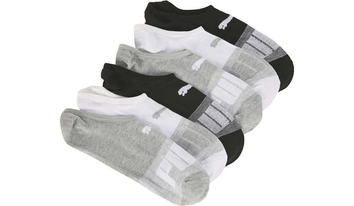 اسود شاشه Women's 6 Pack No Show Liner Socks اسود شاشه