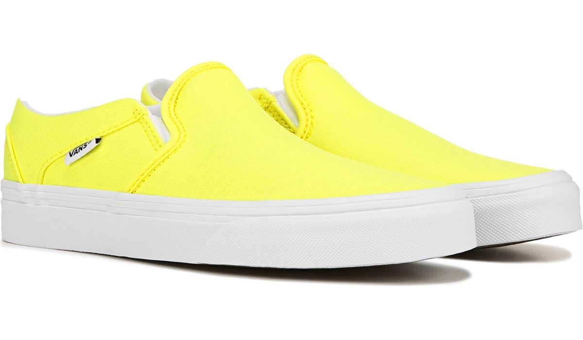 yellow slip ons vans