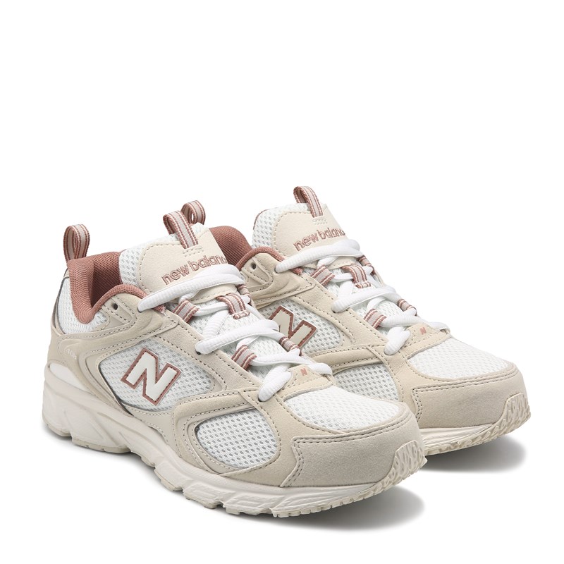 New Balance 408 Sneakers (Tan Suede/Clay Red) - Size 8.0 M