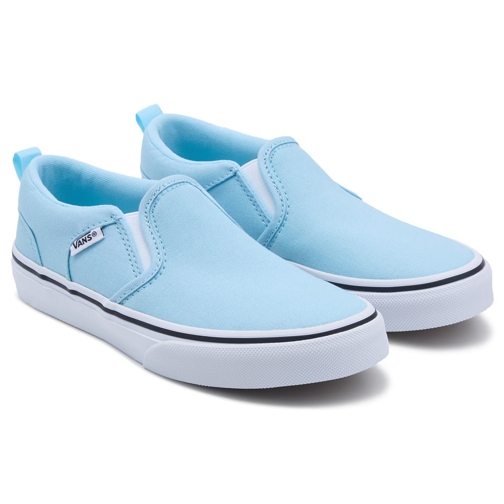 Vans Kids' Asher Slip On Sneaker Little/Big Kid Famous Footwear