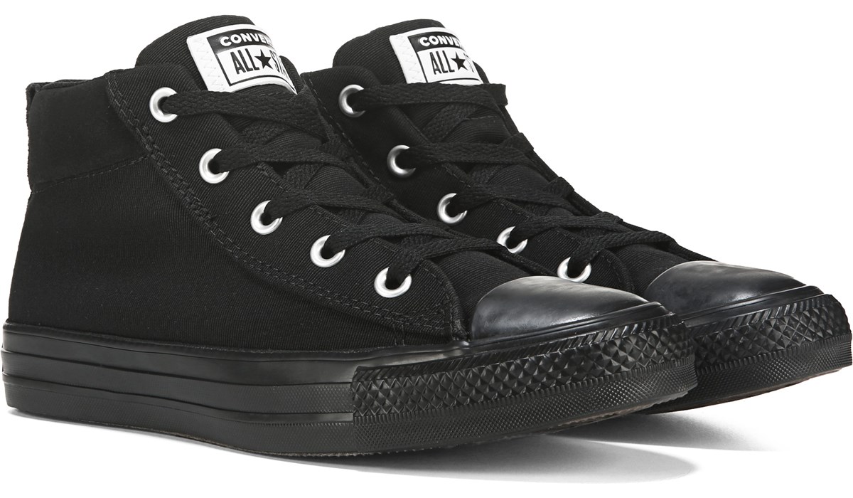 black high top converse famous footwear