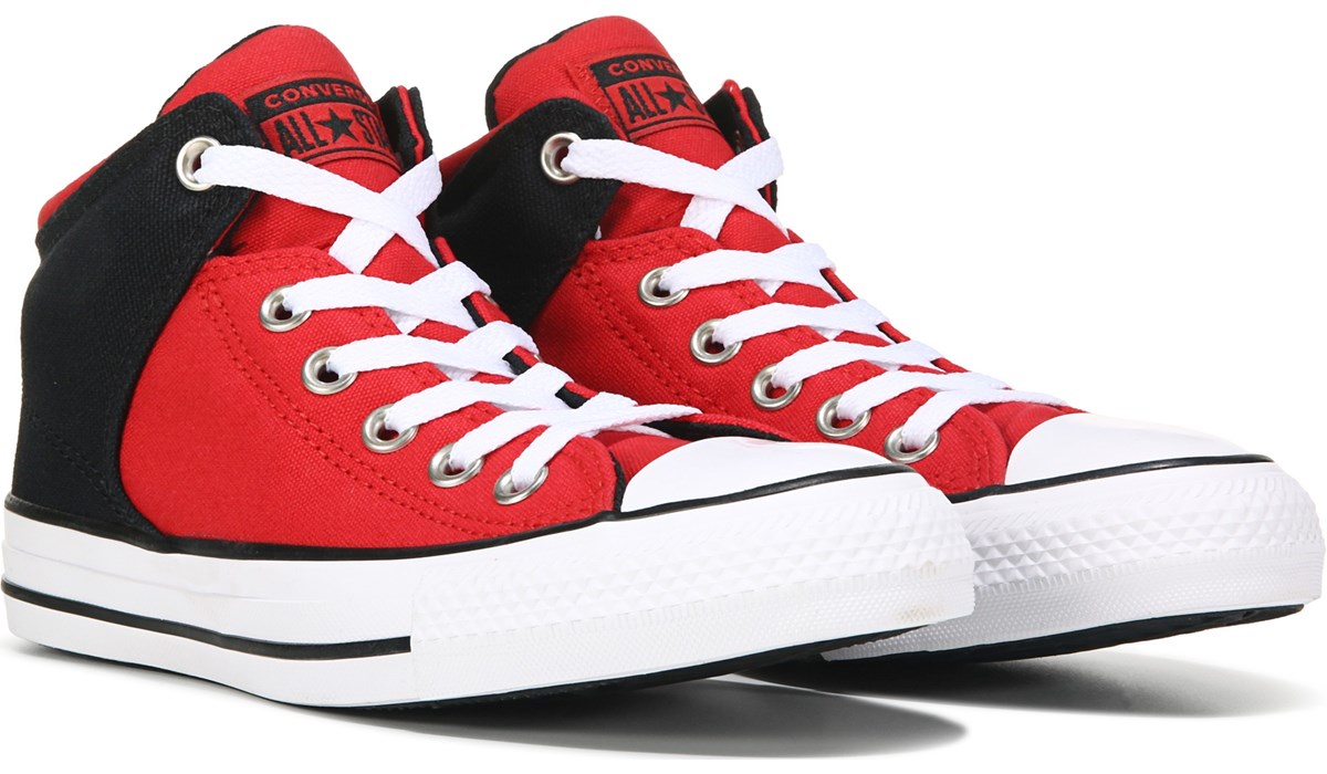 all red converse high