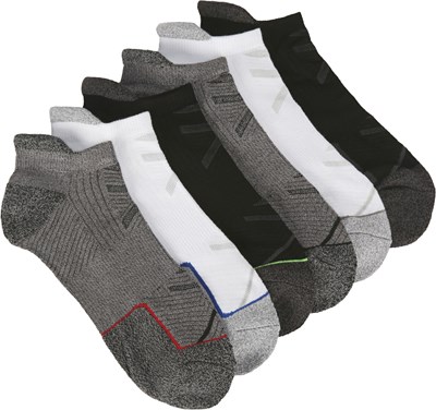 Men's 6 Pack Cushioned Low Cut Tab Socks