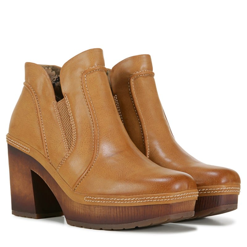 Korks Women's Robin Platform Ankle Booties (Tan) - Size 9.5 M