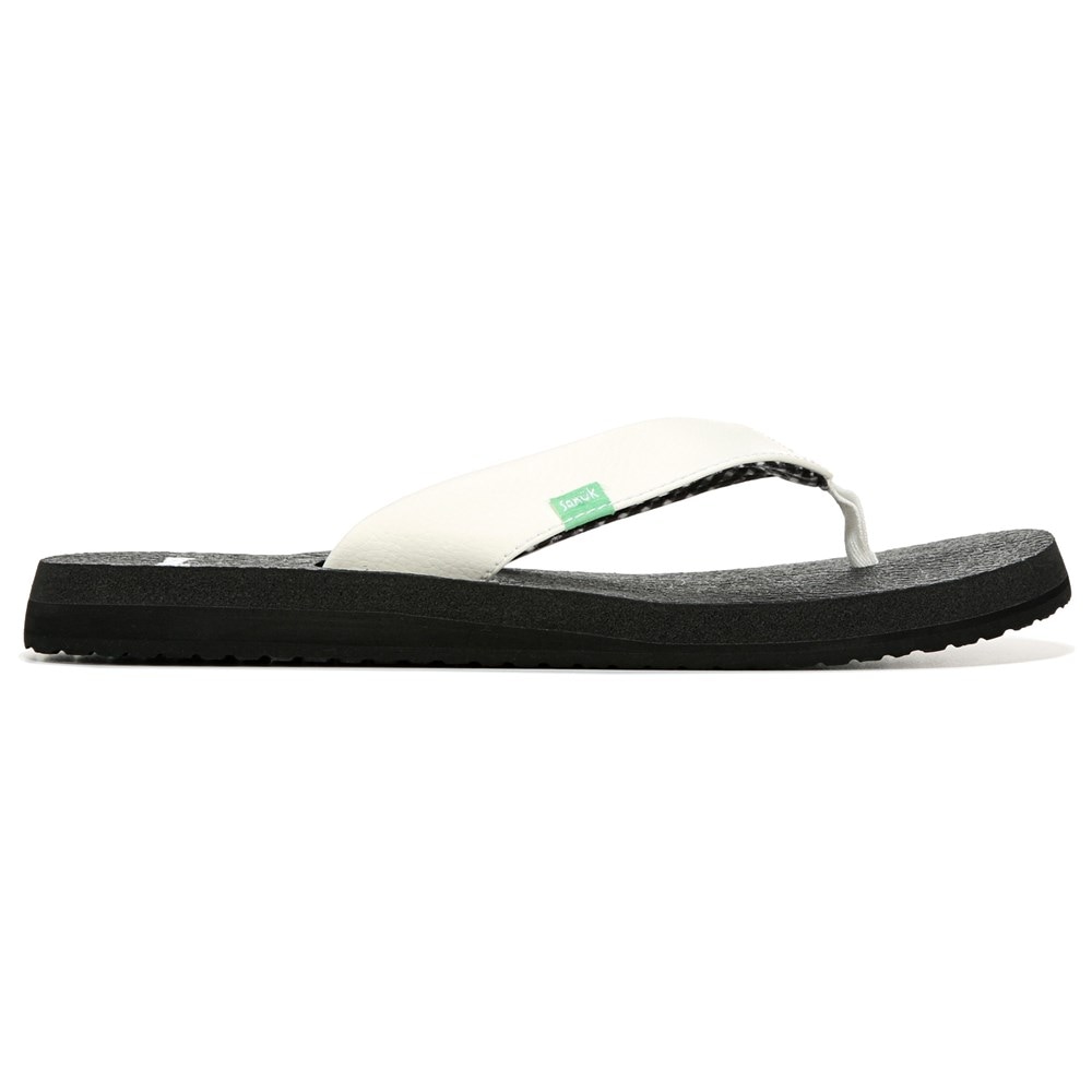 Sanuk Yoga Mat Flip Flops White