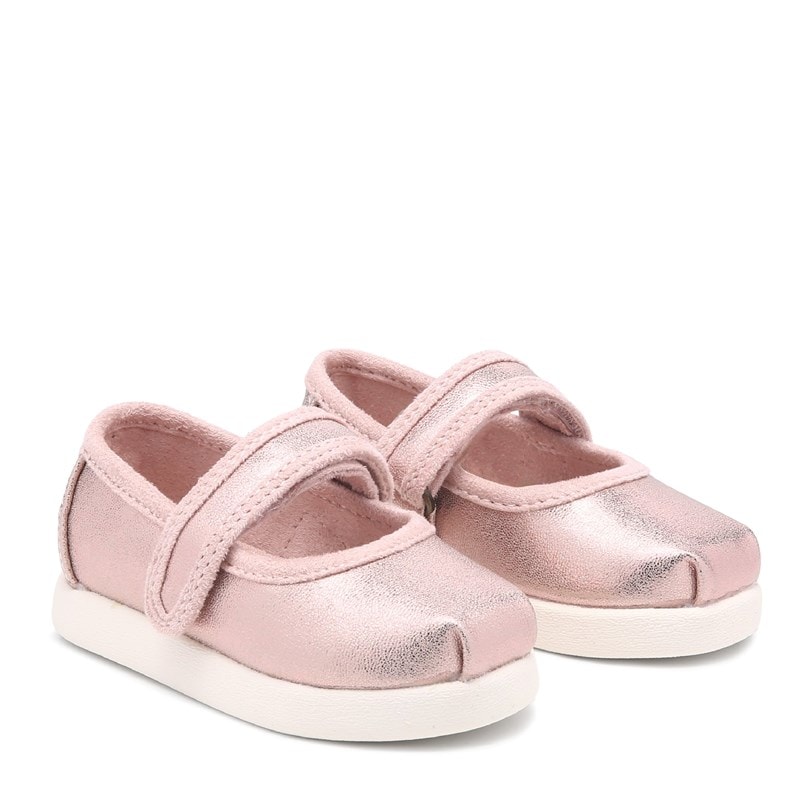 Toms Kids' Nora Mary Jane Sneaker Toddler/Little Kid Shoes (Rose Gold) - Size 10.0 M