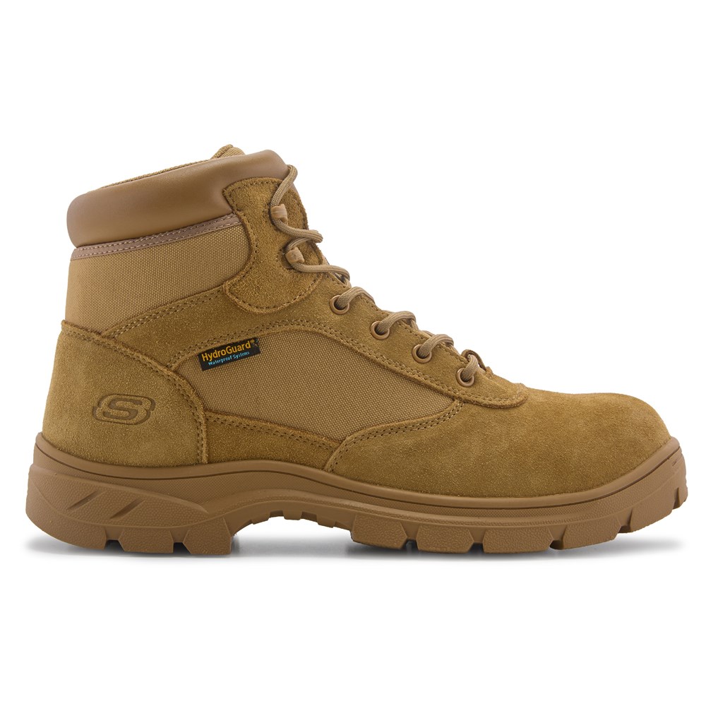 Skechers Work Men s Wascana Baylan Composite Toe Work Boot Famous Footwear
