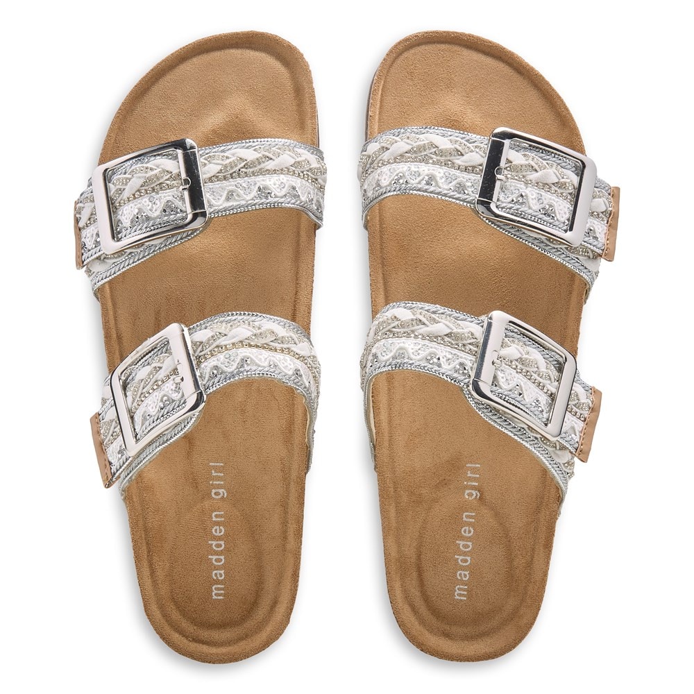 Flat Sandals Steve Madden Bambam Footbed Sandals Madden Girl