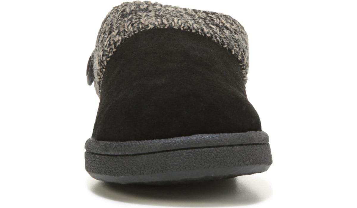 clarks knit collar clog slipper