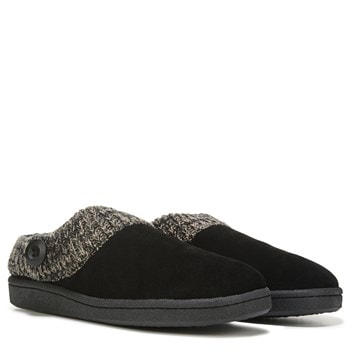 clarks knit collar clog slipper