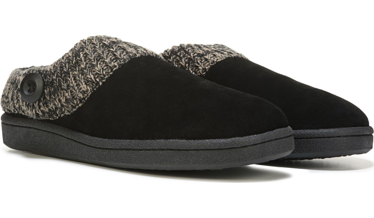 clarks knit collar clog slipper