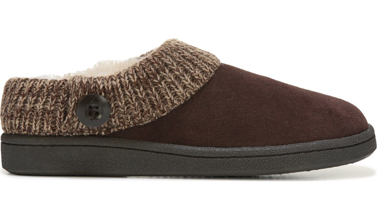 clarks women's knit collar clog slipper