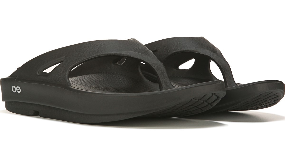 mens oofos flip flops