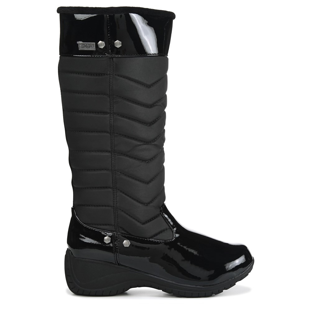 Khombu Women's Addison 2.0 Water Resistant Tall Winter Boots (Black) - Size 7.0 M