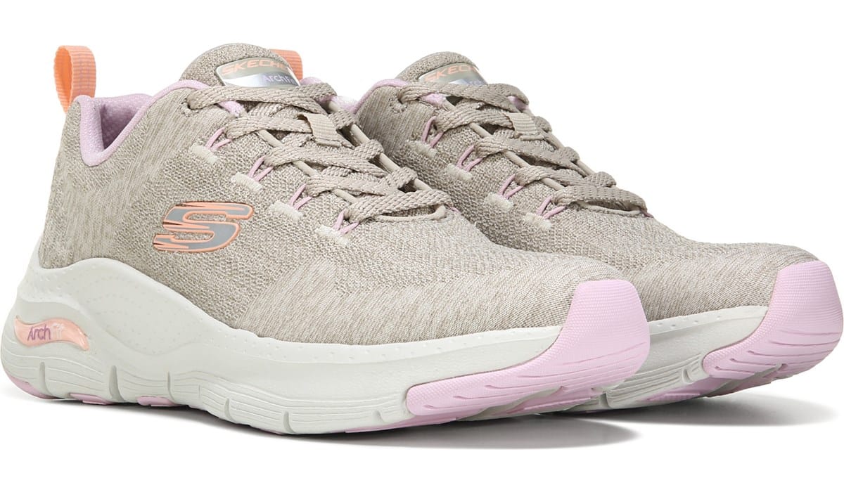 Skechers Women's Arch Fit Comfy Wave Medium/Wide Sneaker | Famous Footwear
