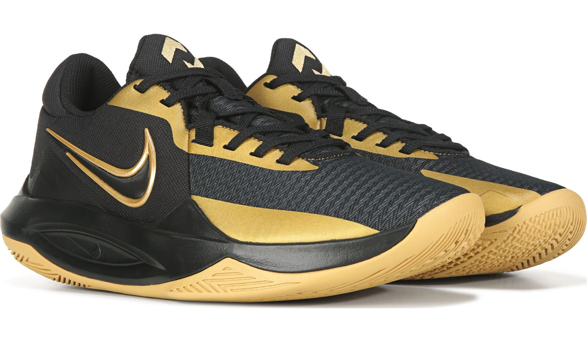 nike precision 3 black and gold