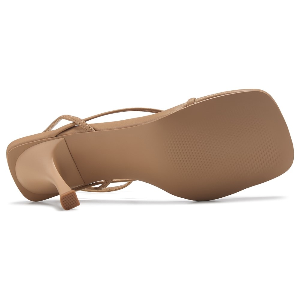 ★Steve Madden★ベスト商品★ANNIE WHITE★サンダル ANNIE White Women's Strappy Square Toe Heel – Steve Madden