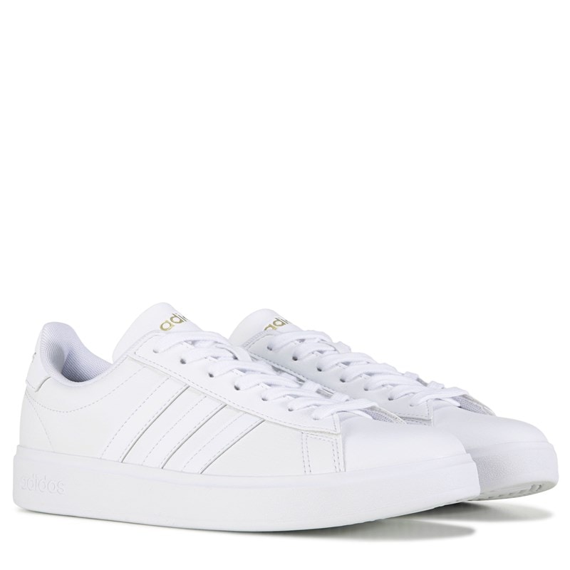 Adidas Women's Grand Court 2.0 Sneakers (White/White) - Size 10.0 M