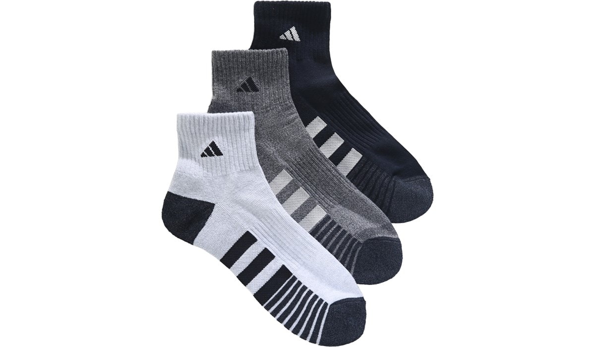 adidas Men's 3 Pack Cushioned 3.0 Ankle Socks Famous Footwear