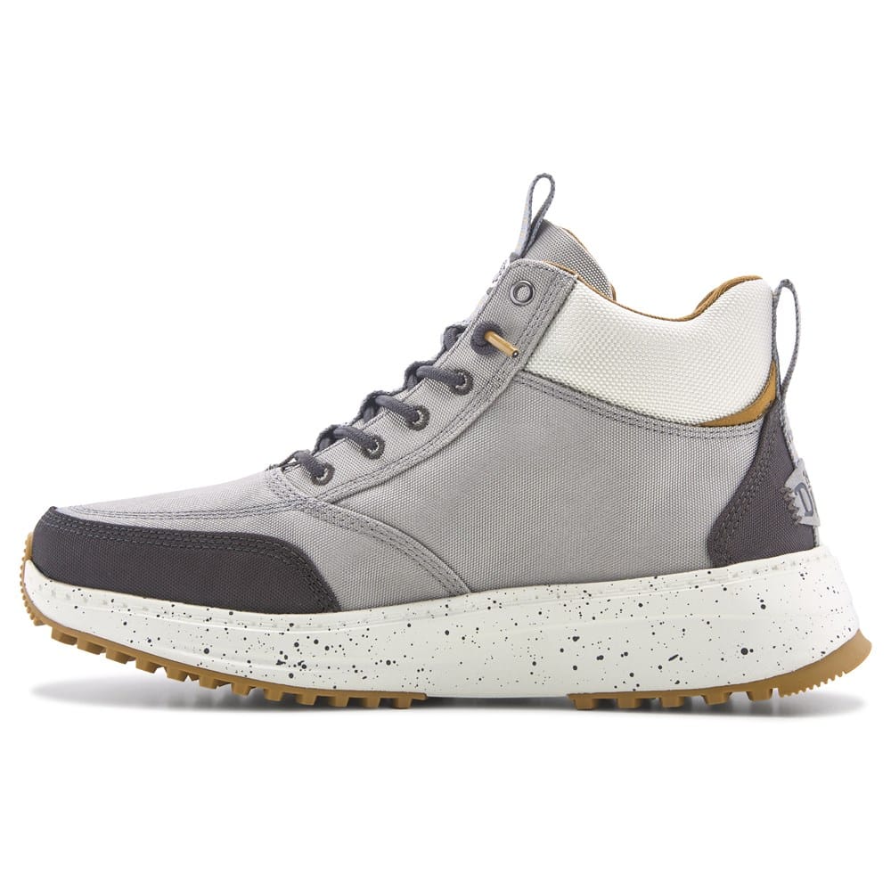 Tahoe Nylon Slip-On Sneaker Boots - Water Repellent, Lugged Sole, Stretch Lace, Grey
