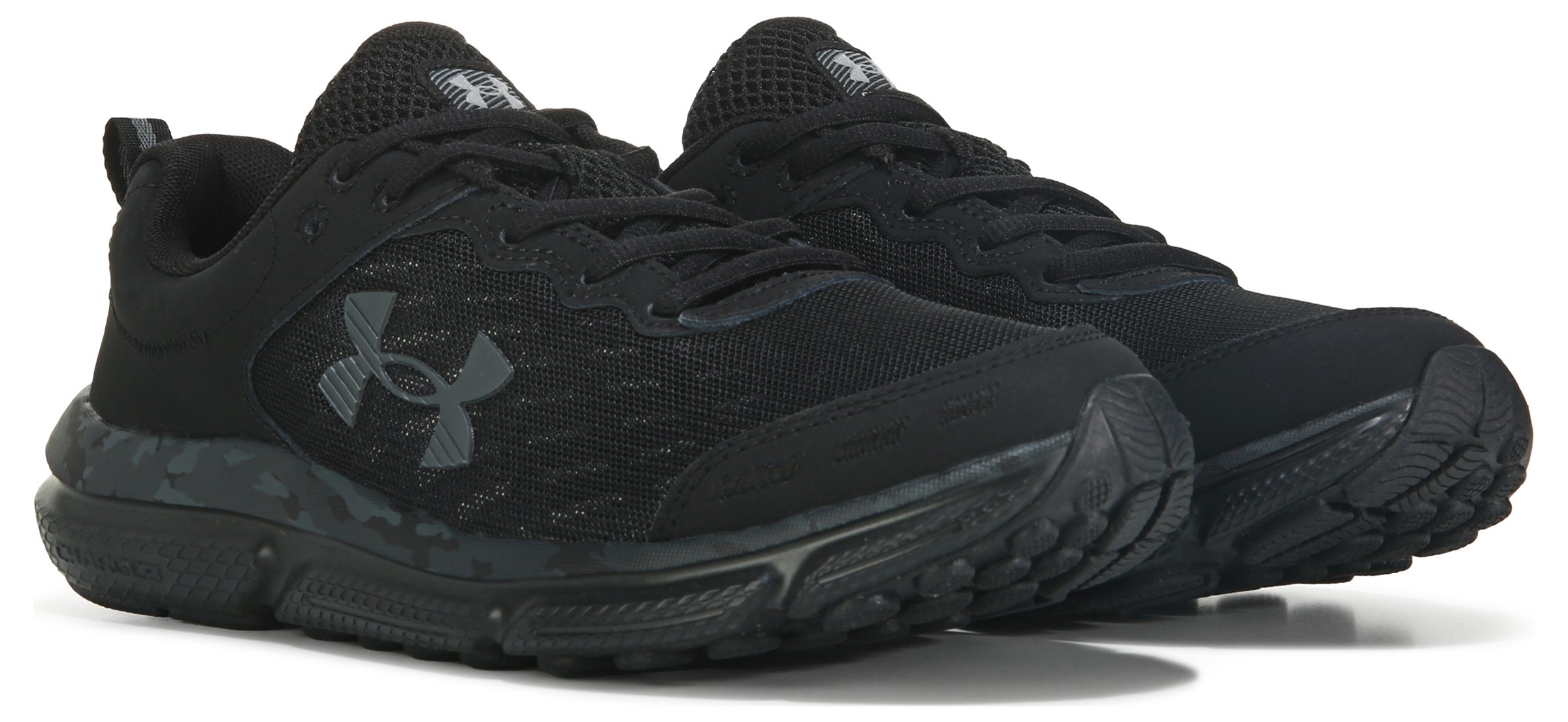 Under Armour Charged Assert 10 Black Men's Wide 6E Running Shoe