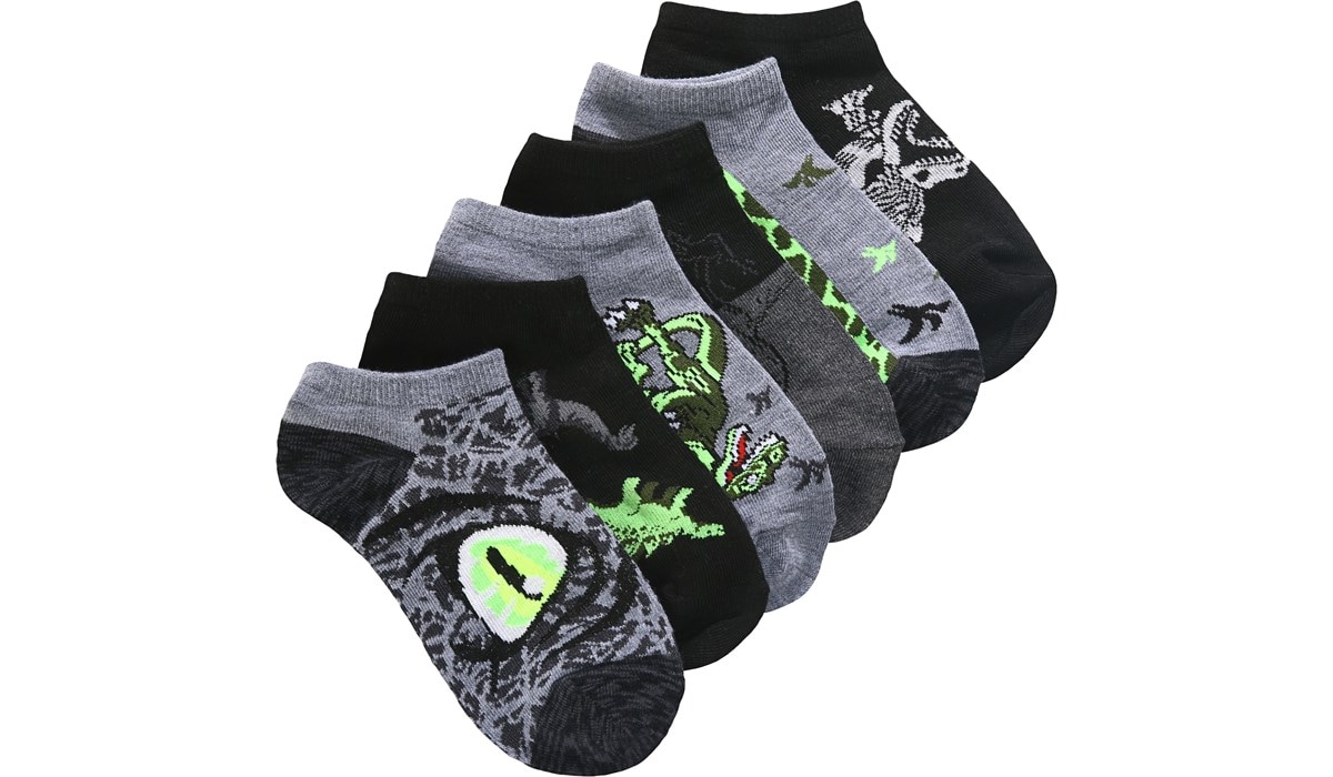 Sof Sole Kids' 6 Pack Glow In The Dark No Show Socks Famous Footwear