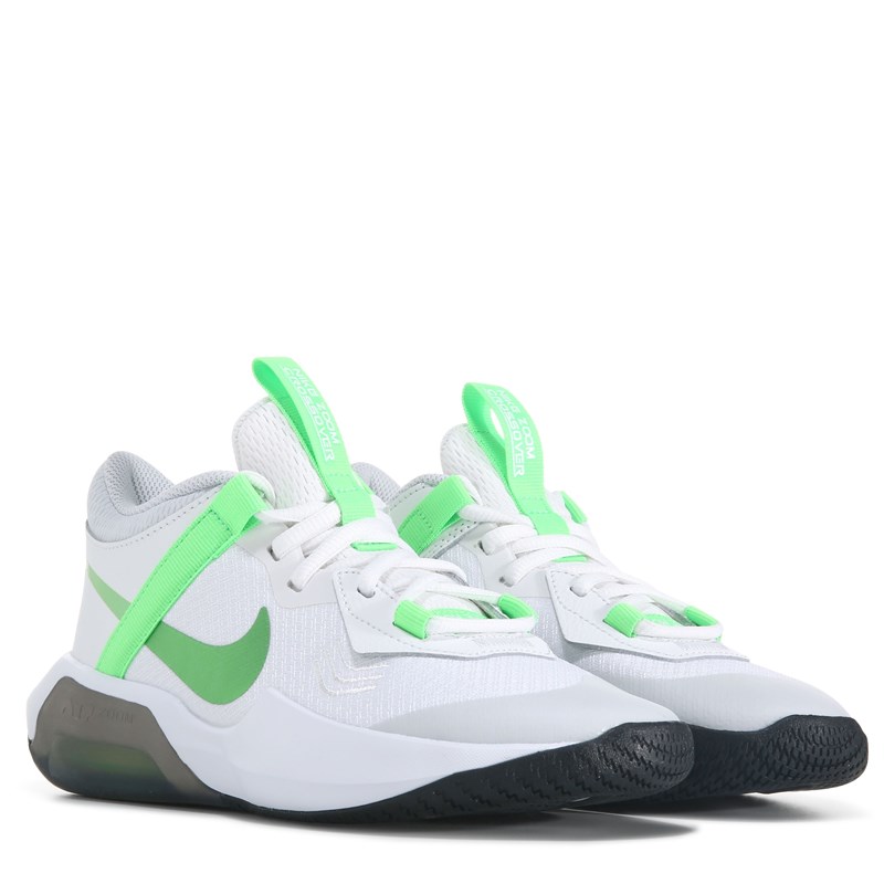 Nike Kids' Air Zoom Crossover Basketball Shoe Big Kid Shoes (Summit White/Green) - Size 3.5 M photo
