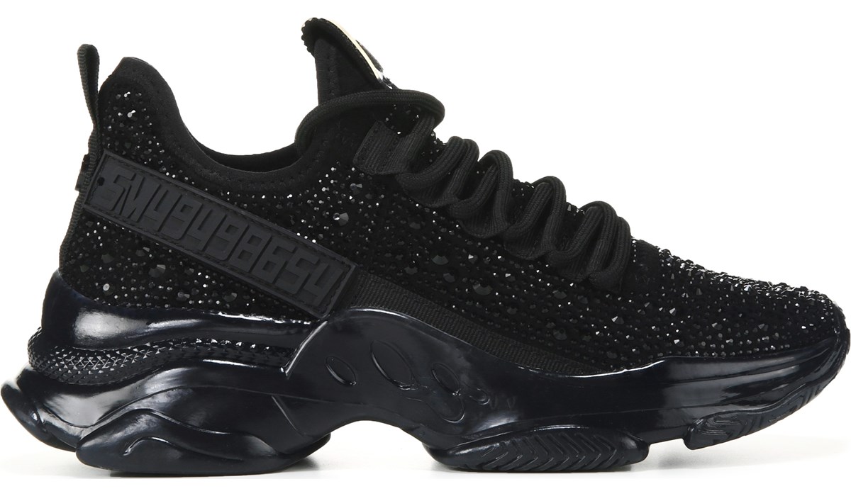 ★Steve Madden★ベスト商品★MAXIMA BLACK★スニーカー MAXIMA Black Rhinestones Women's Sneakers – Steve Madden