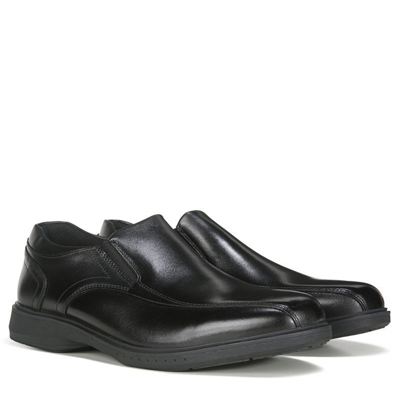 Nunn Bush Men's Kore Pro Medium/Wide Bicycle Toe Slip On Shoes (Black Leather) - Size 10.0 W