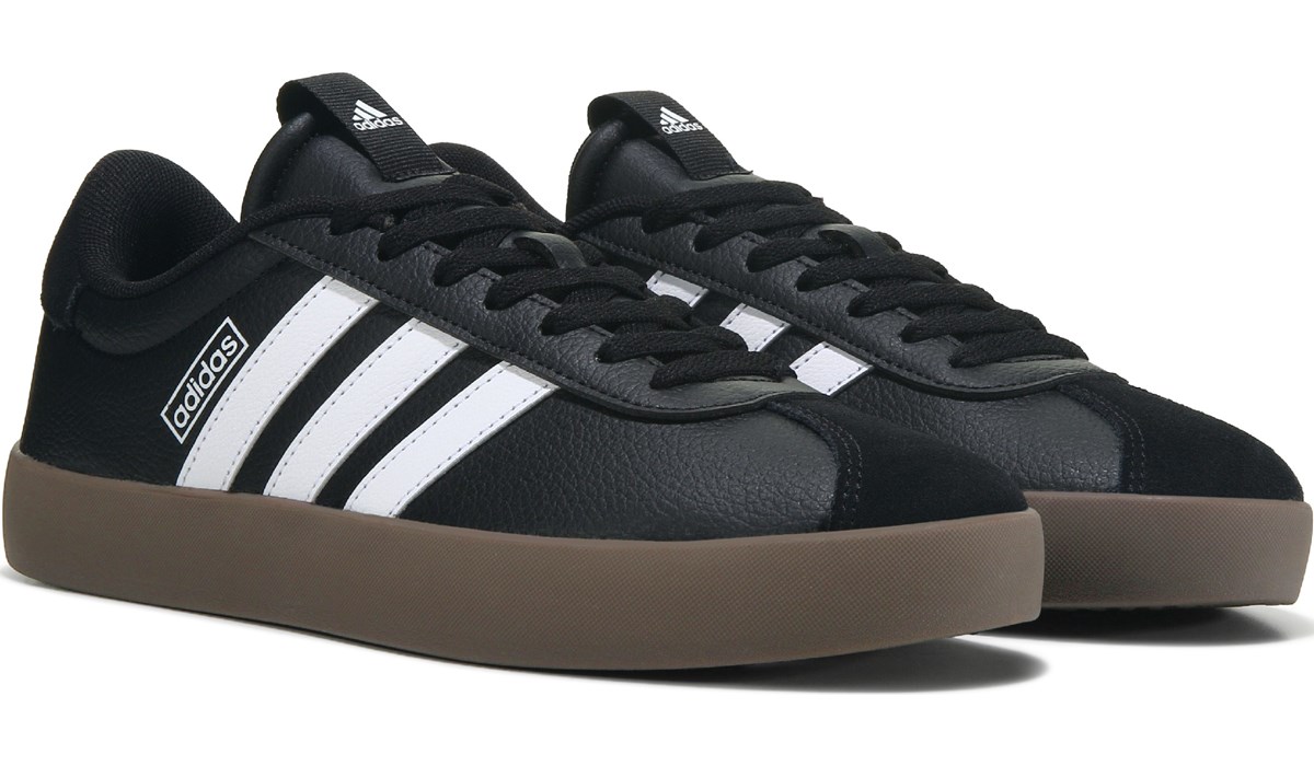 adidas Men's VL Court 2.0 Shoes in White and Black