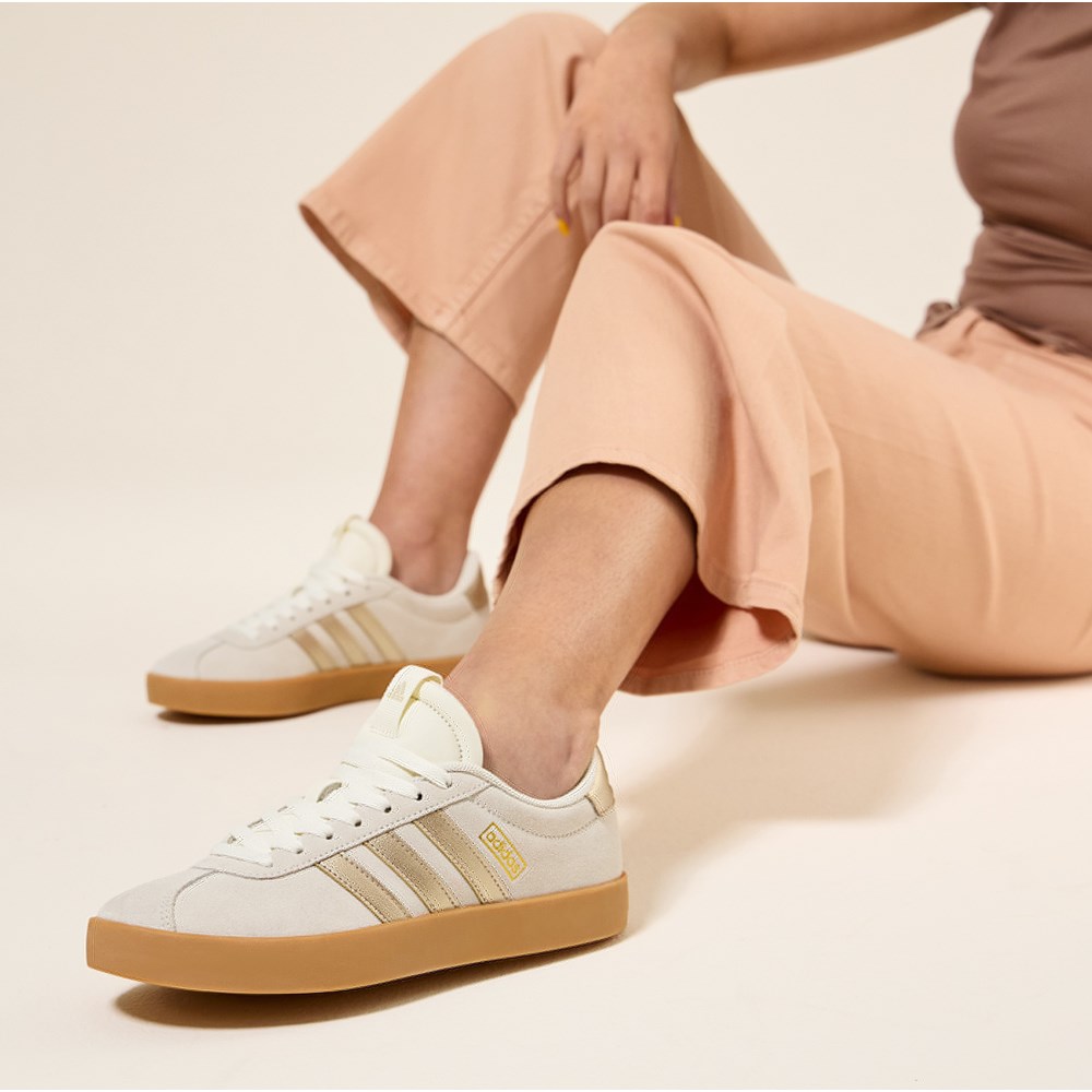 かわいい☆ADIDAS Women's☆ VALERANCE WHITE, BROWN & YELLOW $_12.JPG?set_id=880000500F